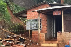 Chuvas intensas em Palmas — Foto: Governo do Paraná